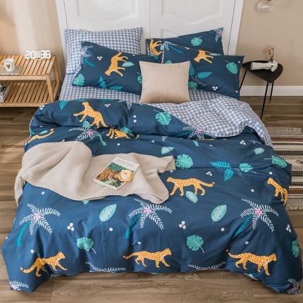 珺柔家纺 2019新款13372全棉四件套 大堡礁