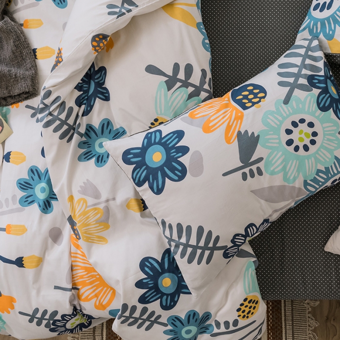 91家纺网 家纺一手货源 找家纺 珺柔家纺 2019新款13372全棉四件套 花海