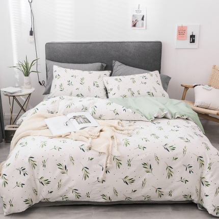 珺柔家纺 2019新款13372全棉四件套 花香情丝