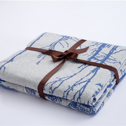 91家纺网 家纺一手货源 找家纺 （总）暖绵绵家纺 全棉针织毯子午睡休闲线毯四季毯经典森林