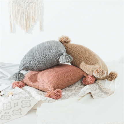 91家纺网 家纺一手货源 找家纺 （总）暖绵绵新款德卡系列针织靠枕抱枕靠垫枕套不含芯