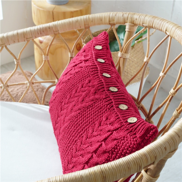 91家纺网 家纺一手货源 找家纺 暖绵绵家纺 新款吉赛尔系列针织靠枕抱枕靠垫红