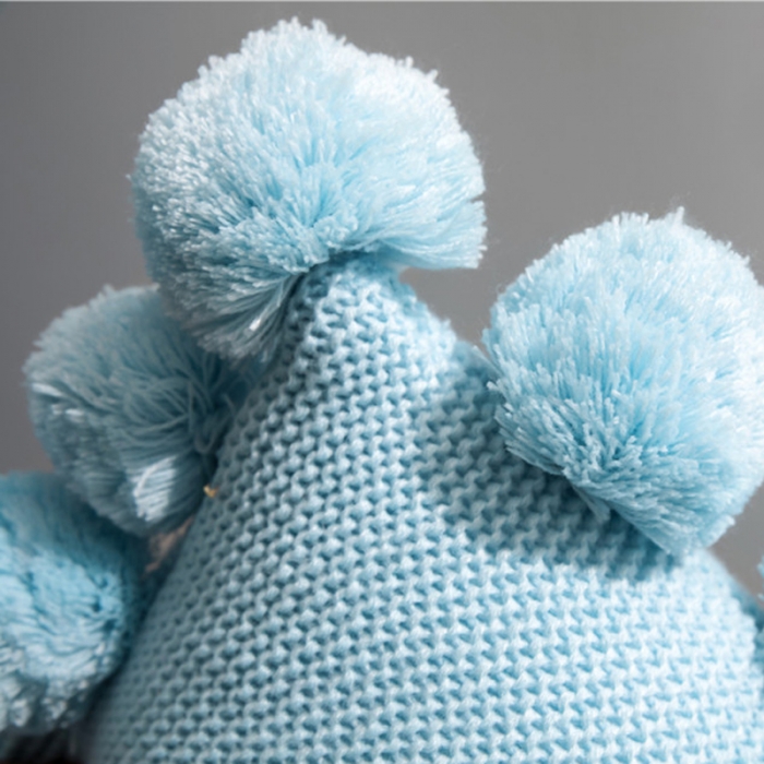 91家纺网 家纺一手货源 找家纺 暖绵绵新款艾丽系列针织靠枕抱枕靠垫枕套不含芯碧空蓝