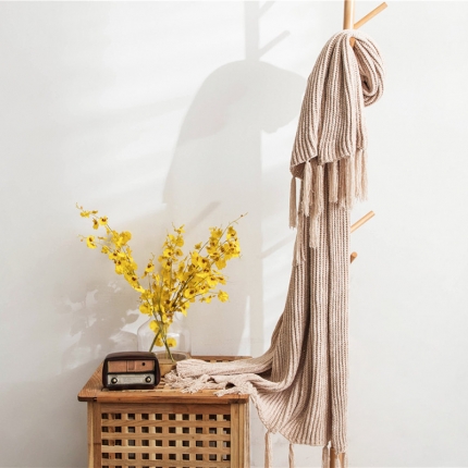 91家纺网 家纺一手货源 找家纺 （总）暖绵绵 新款梅格尔针织毛毯线毯