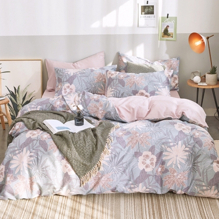 91家纺网 家纺一手货源 找家纺 （总）卧趣家纺 2019全棉简约喷气套件