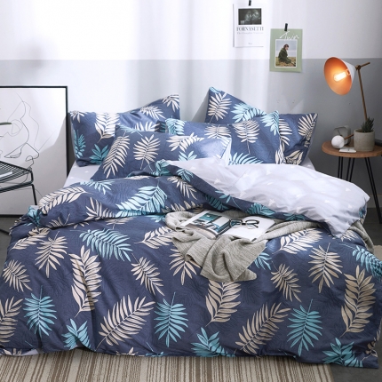 91家纺网 家纺一手货源 找家纺 （总）卧趣家纺 2019全棉简约喷气套件