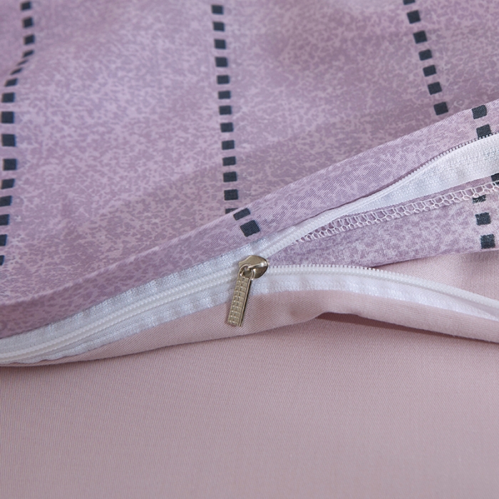 91家纺网 家纺一手货源 找家纺 卧趣家纺 2019全棉简约喷气套件 白面包