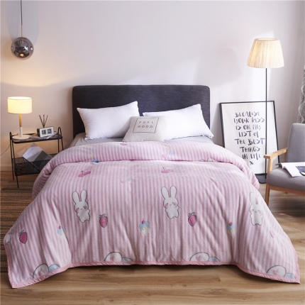 91家纺网 家纺一手货源 找家纺 （总）曼町 2020新品零静电加厚毛毯珊瑚绒法莱绒雪花绒