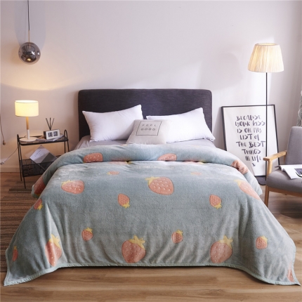 91家纺网 家纺一手货源 找家纺 （总）曼町 2020新品零静电加厚毛毯珊瑚绒法莱绒雪花绒