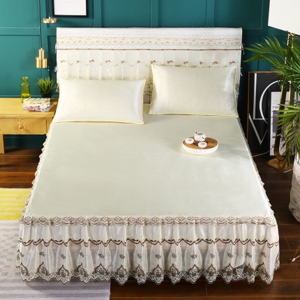 91家纺网 家纺一手货源 找家纺 （总）情恒家纺 2019纯色冰丝单床头罩大靠背靠垫