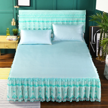 91家纺网 家纺一手货源 找家纺 （总）情恒家纺 2019纯色冰丝单床头罩大靠背靠垫