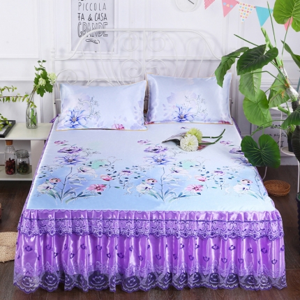 91家纺网 家纺一手货源 找家纺 （总）情恒家纺 2019新款冰丝布艺单床裙