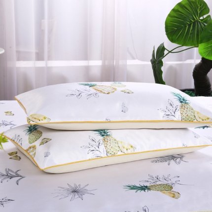 91家纺网 家纺一手货源 找家纺 情恒家纺 2019新款冰丝布艺枕套一对（48*74）