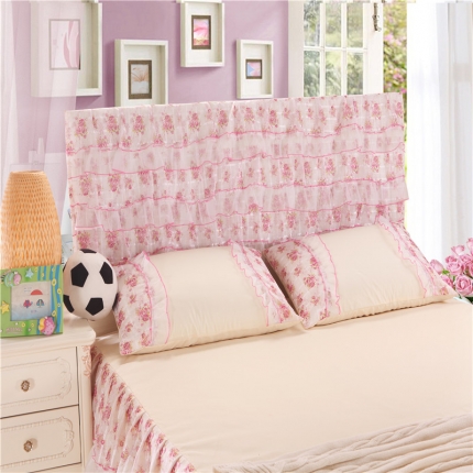 91家纺网 家纺一手货源 找家纺 （总）情恒家纺 2019蕾丝床头罩大靠背靠垫公主佳人系列