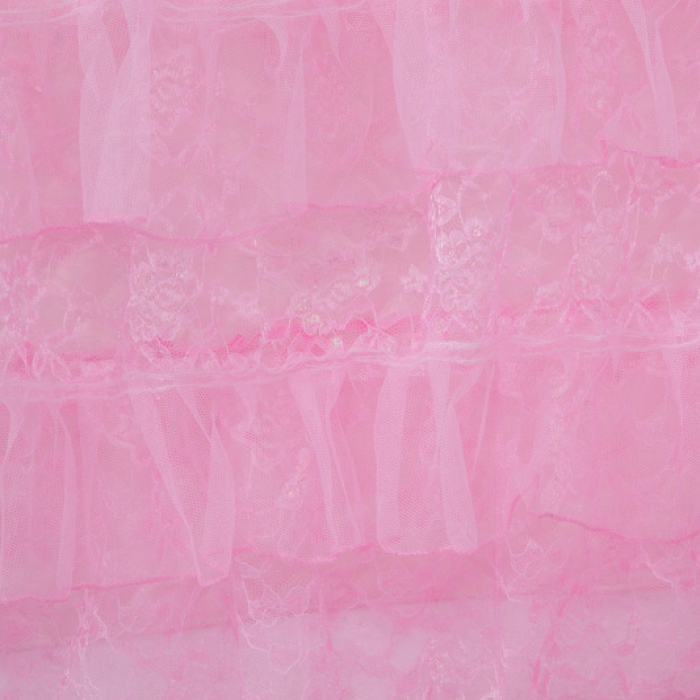 91家纺网 家纺一手货源 找家纺 情恒家纺 2019蕾丝床头罩大靠背靠垫繁花似锦系列 粉色