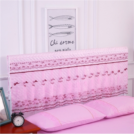 91家纺网 家纺一手货源 找家纺 （总）情恒家纺 2019蕾丝床头罩大靠背靠垫春光明媚系列