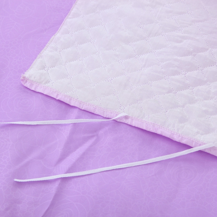 91家纺网 家纺一手货源 找家纺 情恒家纺 2019蕾丝床头罩大靠背靠垫繁花似锦系列 紫色