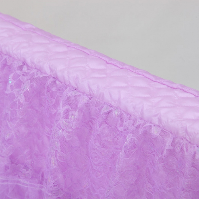 91家纺网 家纺一手货源 找家纺 情恒家纺 2019蕾丝床头罩大靠背靠垫繁花似锦系列 紫色