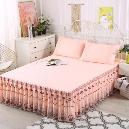 91家纺网 家纺一手货源 找家纺 （总）情恒家纺 2019新款蕾丝床裙系列皇冠