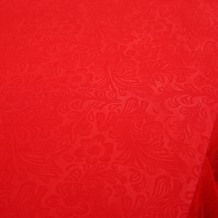 91家纺网 家纺一手货源 找家纺 情恒家纺 2019新款蕾丝床裙系列月满花香 大红色