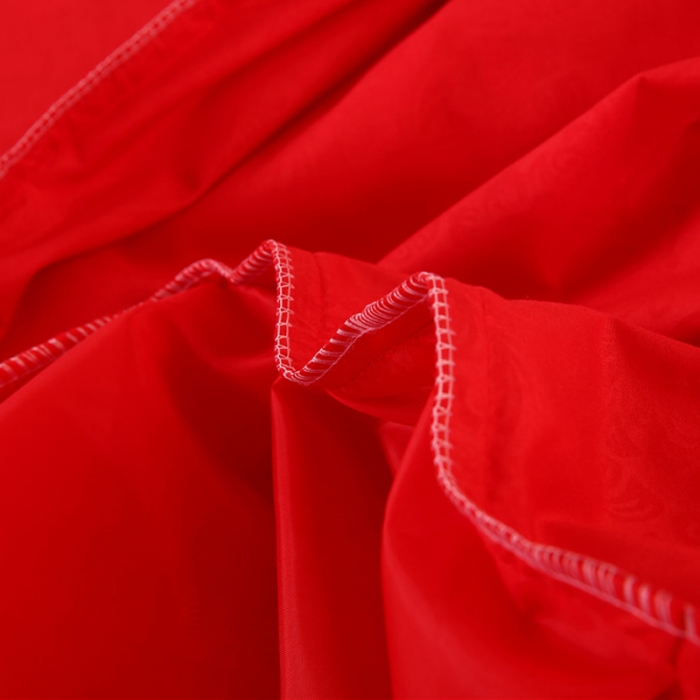 91家纺网 家纺一手货源 找家纺 情恒家纺 2019新款蕾丝床裙系列月满花香 大红色