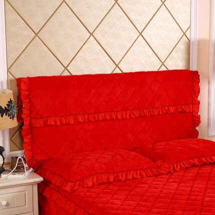 91家纺网 家纺一手货源 找家纺 （总）情恒家纺 2020新款法莱绒夹棉床头罩大靠背靠垫