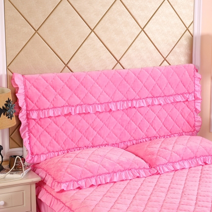 91家纺网 家纺一手货源 找家纺 （总）情恒家纺 2020新款法莱绒夹棉床头罩大靠背靠垫