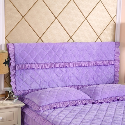 91家纺网 家纺一手货源 找家纺 （总）情恒家纺 2020新款法莱绒夹棉床头罩大靠背靠垫