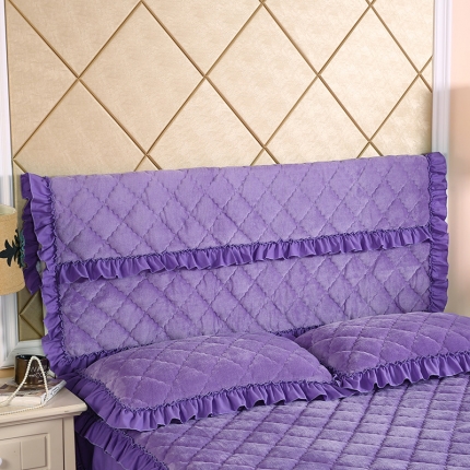 91家纺网 家纺一手货源 找家纺 （总）情恒家纺 2020新款法莱绒夹棉床头罩大靠背靠垫