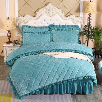 91家纺网 家纺一手货源 找家纺 （总）情恒家纺 2025新款法莱绒夹棉四件套