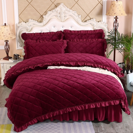 91家纺网 家纺一手货源 找家纺 （总）情恒家纺 2025新款法莱绒夹棉四件套