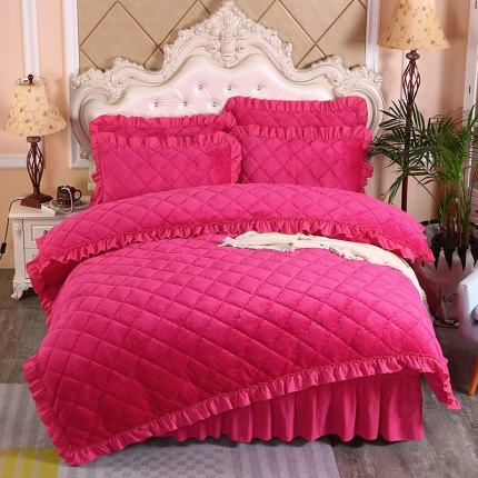 91家纺网 家纺一手货源 找家纺 （总）情恒家纺 2025新款法莱绒夹棉四件套