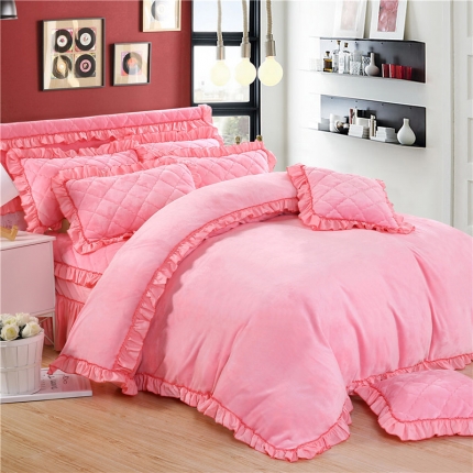 91家纺网 家纺一手货源 找家纺 （总）情恒家纺 2020新款法莱绒普通款四件套