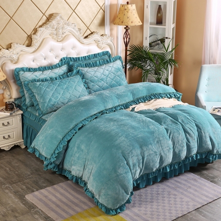 91家纺网 家纺一手货源 找家纺 （总）情恒家纺 2020新款法莱绒普通款四件套