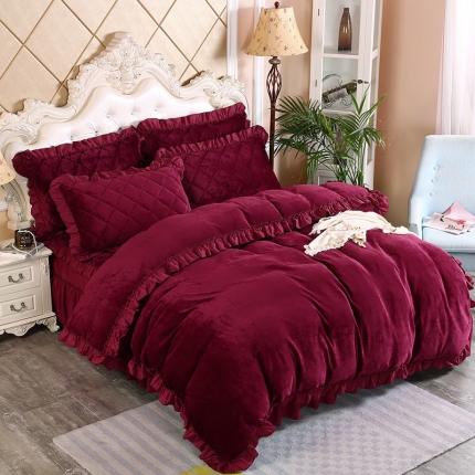 91家纺网 家纺一手货源 找家纺 （总）情恒家纺 2020新款法莱绒普通款四件套