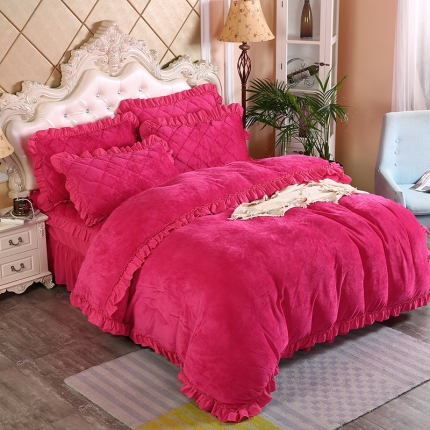 91家纺网 家纺一手货源 找家纺 （总）情恒家纺 2020新款法莱绒普通款四件套