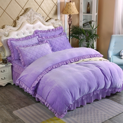 91家纺网 家纺一手货源 找家纺 （总）情恒家纺 2020新款法莱绒普通款四件套