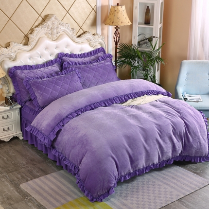 91家纺网 家纺一手货源 找家纺 （总）情恒家纺 2020新款法莱绒普通款四件套