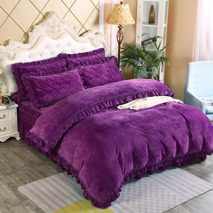 91家纺网 家纺一手货源 找家纺 （总）情恒家纺 2020新款法莱绒普通款四件套