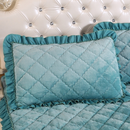 91家纺网 家纺一手货源 找家纺 （总）情恒家纺 2020新款法莱绒夹棉枕套一对48*74