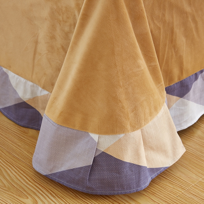 91家纺网 家纺一手货源 找家纺 （总）盛馨家纺 加厚保暖棉加绒水晶绒四件套