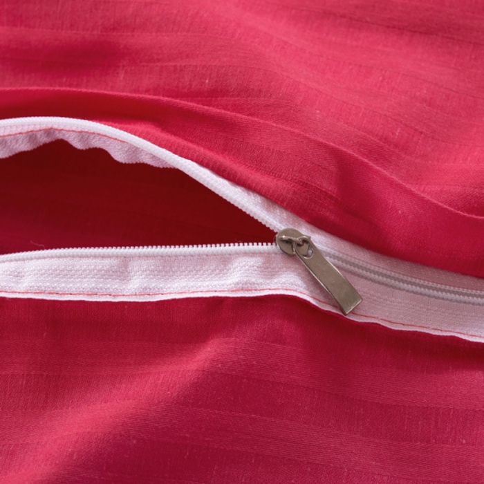 91家纺网 家纺一手货源 找家纺 （总）爱妮玖玖 2019全棉纯色段条夹棉床罩四件套