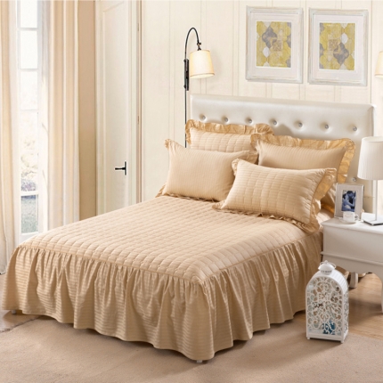 91家纺网 家纺一手货源 找家纺 （总）爱妮玖玖 2019全棉缎条夹棉床罩