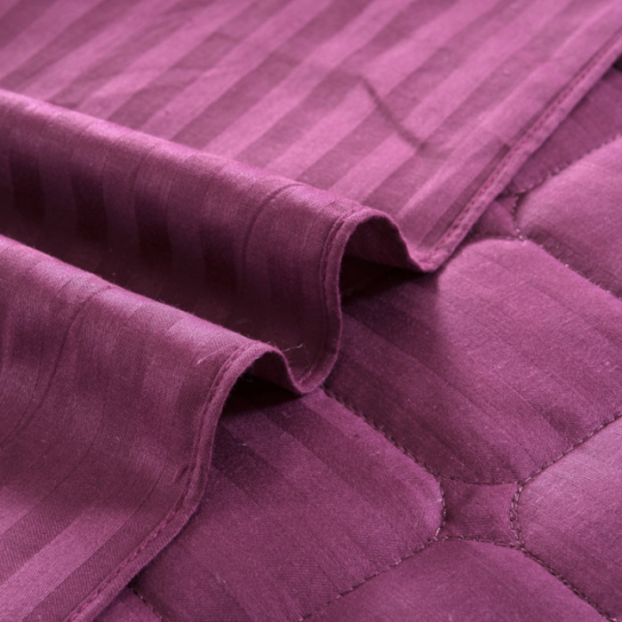 91家纺网 家纺一手货源 找家纺 （总）爱妮玖玖 2019全棉全套夹棉纯色缎条床裙四件套