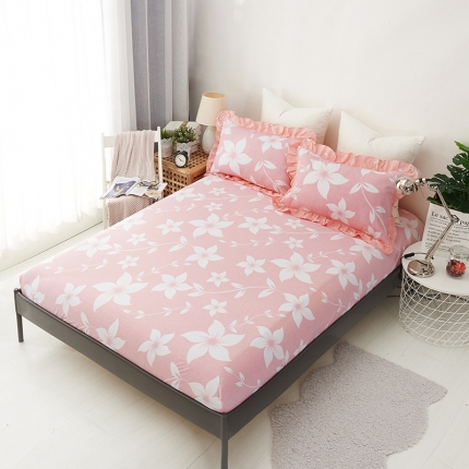 91家纺网 家纺一手货源 找家纺 （总）爱妮玖玖 2019全棉印花单层床笠蕾丝系列