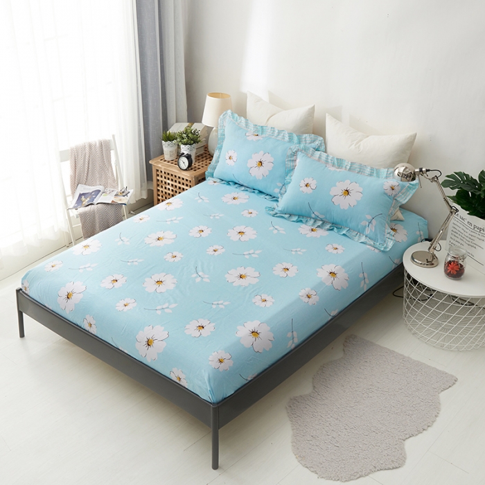 91家纺网 家纺一手货源 找家纺 （总）爱妮玖玖 2019全棉印花单层床笠蕾丝系列