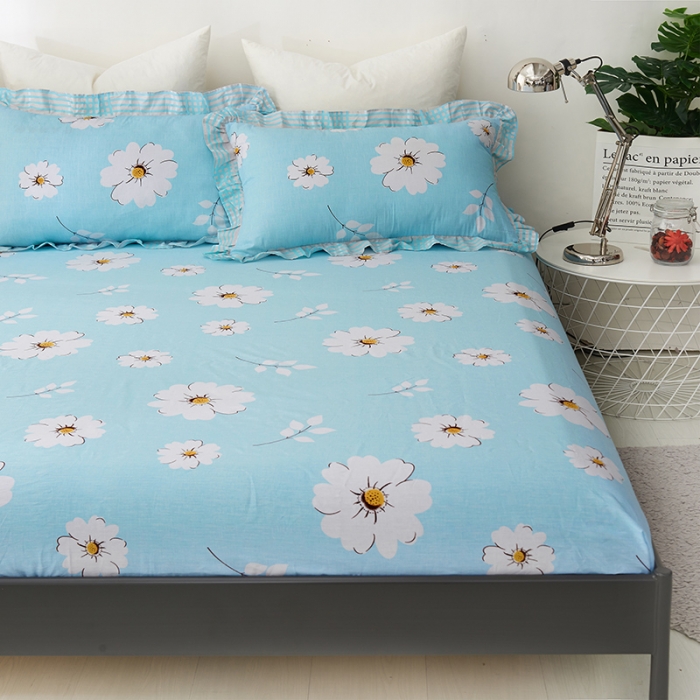 91家纺网 家纺一手货源 找家纺 （总）爱妮玖玖 2019全棉印花单层床笠蕾丝系列