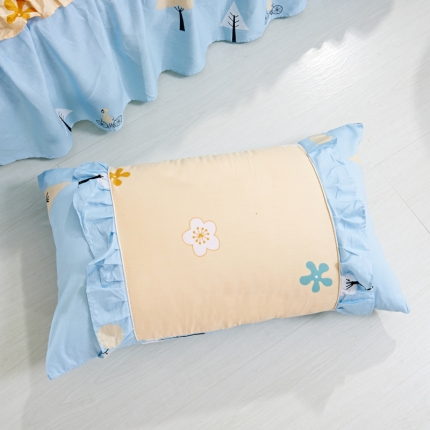 91家纺网 家纺一手货源 找家纺 （总1）爱妮玖玖 全棉韩式单层枕套一对