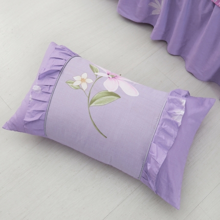 91家纺网 家纺一手货源 找家纺 （总1）爱妮玖玖 全棉韩式单层枕套一对