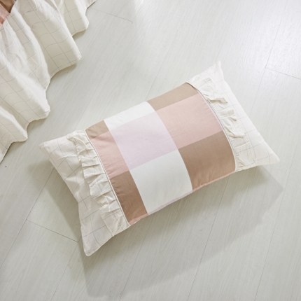 91家纺网 家纺一手货源 找家纺 （总1）爱妮玖玖 全棉韩式单层枕套一对